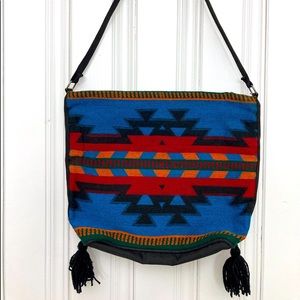 Aztec print purse
